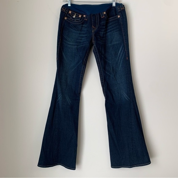 True RELIGION TWISTED SEAM MATERNITY JEANS A Pea in the Pod Collection size 31 - Picture 2 of 13